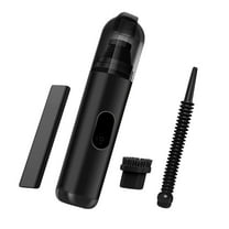 Mini Cordless Handheld Vacuum Cleaner - Rechargeable Car & Home Vacuum with Brush Nozzles (Black)