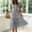 #0139-Gray, variant on Women's Fashion Summer Dresses Square Neck Casual Short Sleeves Elastic Waist Casual Maxi Dress
