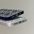 thumbnail image 4 of Designed for iPhone Case,Luxury Electroplated Rhombus Glitter Rhinostone Sparkle Sparkly Camera Lens Protection Shockproof Protective Cover Phone Case (iPhone 12,White), 4 of 6