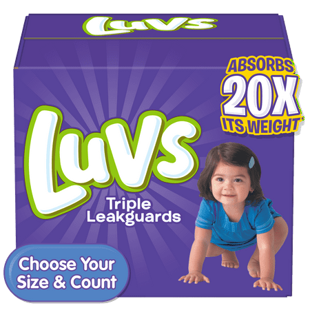 Luvs Triple Leakguards Extra Absorbent Diapers Size 4 144