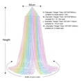 thumbnail image 5 of Mosquito Net for Bed, Large Rainbow Bed Canopy for Girls, Hanging Bed Net, Ideal for Bedroom Decorative, Easy Installation Princess Canopy, 5 of 8