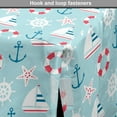 thumbnail image 4 of Blue Nautical Dog Crate Cover, Print of Marine Elements Anchor Sailing Boat Starfish Life, Easy to Use Pet Kennel Cover for Medium Large Dogs, 35" x 23" x 27", Dark Coral Blue, by Ambesonne, 4 of 6