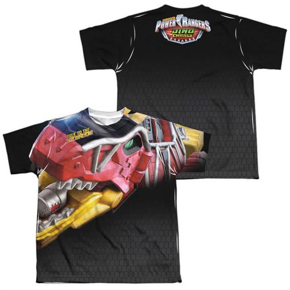 Power Rangers Men's  Big Zord  Sublimation T-shirt White