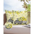 thumbnail image 6 of Outdoor Throw Pillow Covers, Summer Lemon Truck Car Farm Watercolor Fruit Yellow Waterproof Pillowcases Cushion Covers Cases for Patio Couch Bench, Pack of 2 Square, 16"X16", 6 of 6