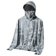 thumbnail image 1 of Sun Protection Hoodie for Men with UPF 50+ Rating, Long Sleeve, Breathable Nylon-Spandex Blend, Elastic Fit, Packable Design, Hood with Adjustable Elastic Buckle, 1 of 7