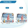thumbnail image 4 of FORMRS 13-13.3 inch Laptop Sleeve Case Soft Carrying Quilted Computer Bag Cover, Red Sailboats, 4 of 7
