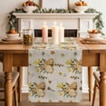 thumbnail image 2 of Table Runner - 36 Inch Long, Easter Rabbits Kitchen Dining Table Runner Dresser Scarves, Spring Yellow Flowers Country Plants Vintage Farmhouse Decor for Coffee Tables Wedding Party Banquet, 2 of 8
