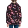 thumbnail image 6 of Pofeuu Humming Bird And Tropical Print Teenage Zipper Hoodie Sweatshirts Hooded Casual Jackets With Pocket For Boys Girls-Small, 6 of 6
