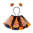 thumbnail image 2 of Zylarhe Toddler Halloween Ballet Skirt with Hairband Party Dance Performance Set Yellow 2-3 Years, 2 of 4