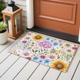 thumbnail image 4 of Sunflower Entryway Rug 2'x3'&nbsp; Non Slip Front Door Mats, Colorful Flowers Summer Botanical Watercolor Entrance Rugs Indoor Outdoor Carpet, Washable Floor Mats Small Area Rug for Bedroom Kitchen, 4 of 8