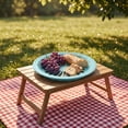 thumbnail image 5 of SHJHENG Plastic Round Hollow Basket Basket Outdoor Picnic Food Placement Plates Barbecue Plates Holders Storage Basket, 5 of 6
