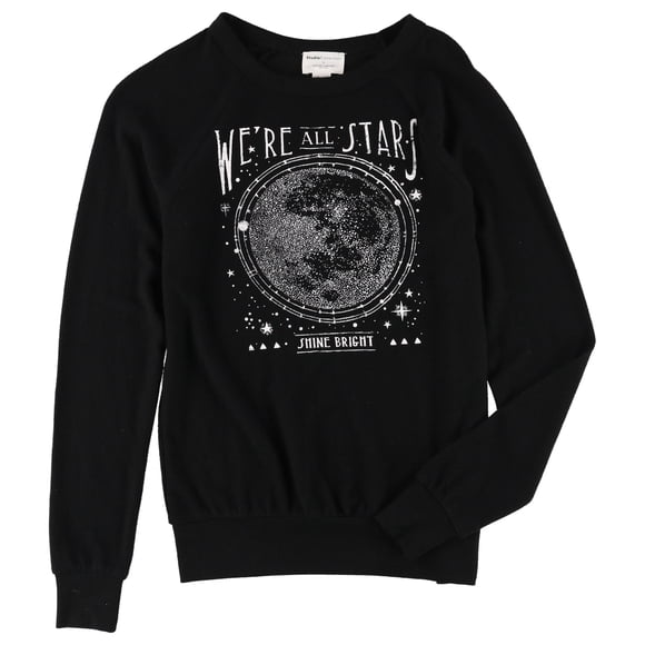 Studio Collection - Sudadera para mujer con diseño de We're All Stars, color negro, pequeña