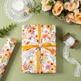 thumbnail image 6 of AllWays Plaza Kraft Floral Wrapping Paper Roll - Mini Roll - 17 Inch x 16.5 Feet - Bright Summer Flower Wrapping Paper, Perfect for Wedding, Birthday, Bridal Shower, Tea Party, 6 of 13