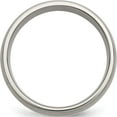 thumbnail image 2 of Titanium/Silver Two-Tone Titanium Brushed With Sterling Silver Inlay 8mm Band (Size 8) Made In China tb211-8, 2 of 5
