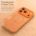 thumbnail image 2 of JETech Matte Case for iPhone 17 Pro 6.3-Inch Compatible with MagSafe, Camera Lens Full Protection, Shockproof Translucent Frosted TPU Soft Phone Cover (Orange), 2 of 6