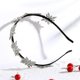 thumbnail image 5 of Diadema de copo de nieve Diadema navideña con purpurina Accesorios navideños para el cabello Plata 13 cm, 5 of 5