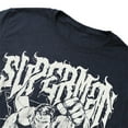 thumbnail image 3 of Popfunk Superman Flying Band Unisex Adult Heathered Premium T Shirt (3X-Large) Navy, 3 of 4