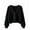 Black, variant on Women's Knitted Cardigan V Neck Button Down Long Sleeve Sweater Fall Winter Comfy Loose Casual Outwear (Free Size, Black)