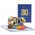 thumbnail image 3 of Tarjeta de felicitación de aniversario de bodas, cumpleaños, entrada de aniversario, tallado en papel 3D hecho a mano, 3 of 6