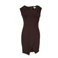 thumbnail image 1 of bar III Robe Fourreau Enveloppe Côtelée pour Femmes, Violet, Très Grand, 1 of 2