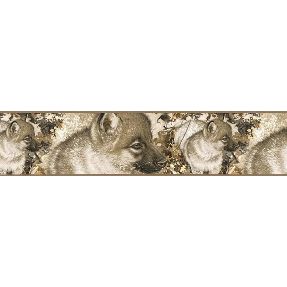 Wolf Wolves Wallpaper Border GL76357