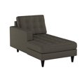 thumbnail image 5 of Modway Empress Mid-Century Modern Upholstered Fabric Left-Arm Chaise Lounge In Granite, 5 of 5