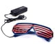 thumbnail image 3 of Gafas de neón con obturador intermitente, gafas de sol LED, disfraces de DJ brillantes para fiesta, años 80, atmósfera de gafas, 3 of 5