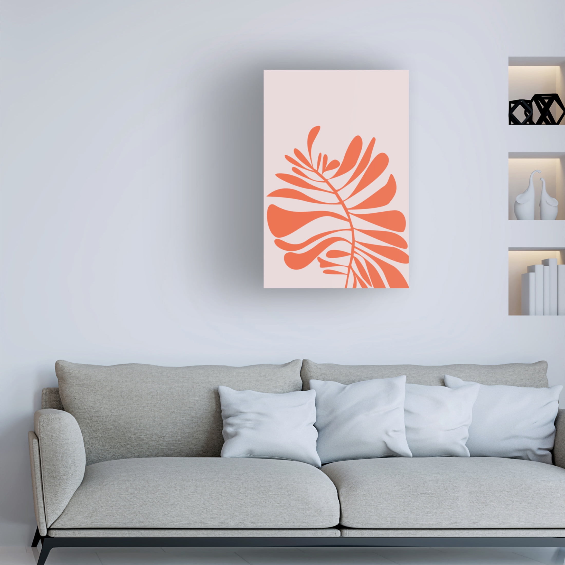 Trademark Fine Art Oju Design  Palm Canvas Wall Art