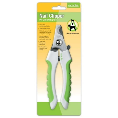 Andis 65700 Polymer Dog Nail Clipper, White/Green
