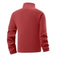 thumbnail image 5 of Mens Winter Pullover Warm Outwear Coat Solid Color Half Zipper Stand Up Collar Casual Outerwear With Zippered Pockets Daily Commute Street Style, 5 of 6