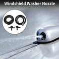 thumbnail image 2 of Unique Bargains Windshield Washer Nozzle for Ford F250 F350 F450 F550 Super Duty 2011-2016 Front Black With 2 Pcs Gasket,2 Pcs1 Meter Fluid Hose 1 Set, 2 of 7