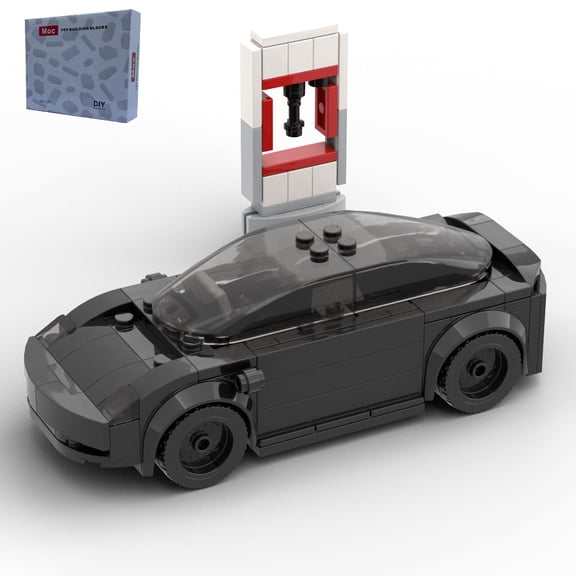 Black city Car Toy Building Set,Building Bricks MOC Building Blocks,DIY vehicles for Kids and Adults(185PCS)