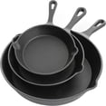 thumbnail image 4 of Gibson Home Addlestone 3 Piece Cast Iron Pre Seasoned Skillet Set, 4 of 6