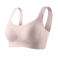 thumbnail image 2 of Up to 60% off Women's Bras, Xunlbb Women's Solid Color Sexy Seamless Push-Up U-Shaped Underwear Everyday Bras(Pink,XL), 2 of 6