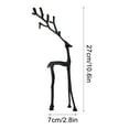 thumbnail image 2 of Christmas Decorations, Set of 2 Black Reindeer Statues, Modern Xmas Figurines, Elegant Indoor Holiday Decor - Table Centerpieces, Ideal for Living Room Bedroom Office, 2 of 10