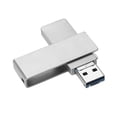 thumbnail image 3 of 2 en 1 Memory Stick giratorio del disco de unidad flash U del cuadrado USB 3.0 OTG 16GB del metal para Android, 3 of 8