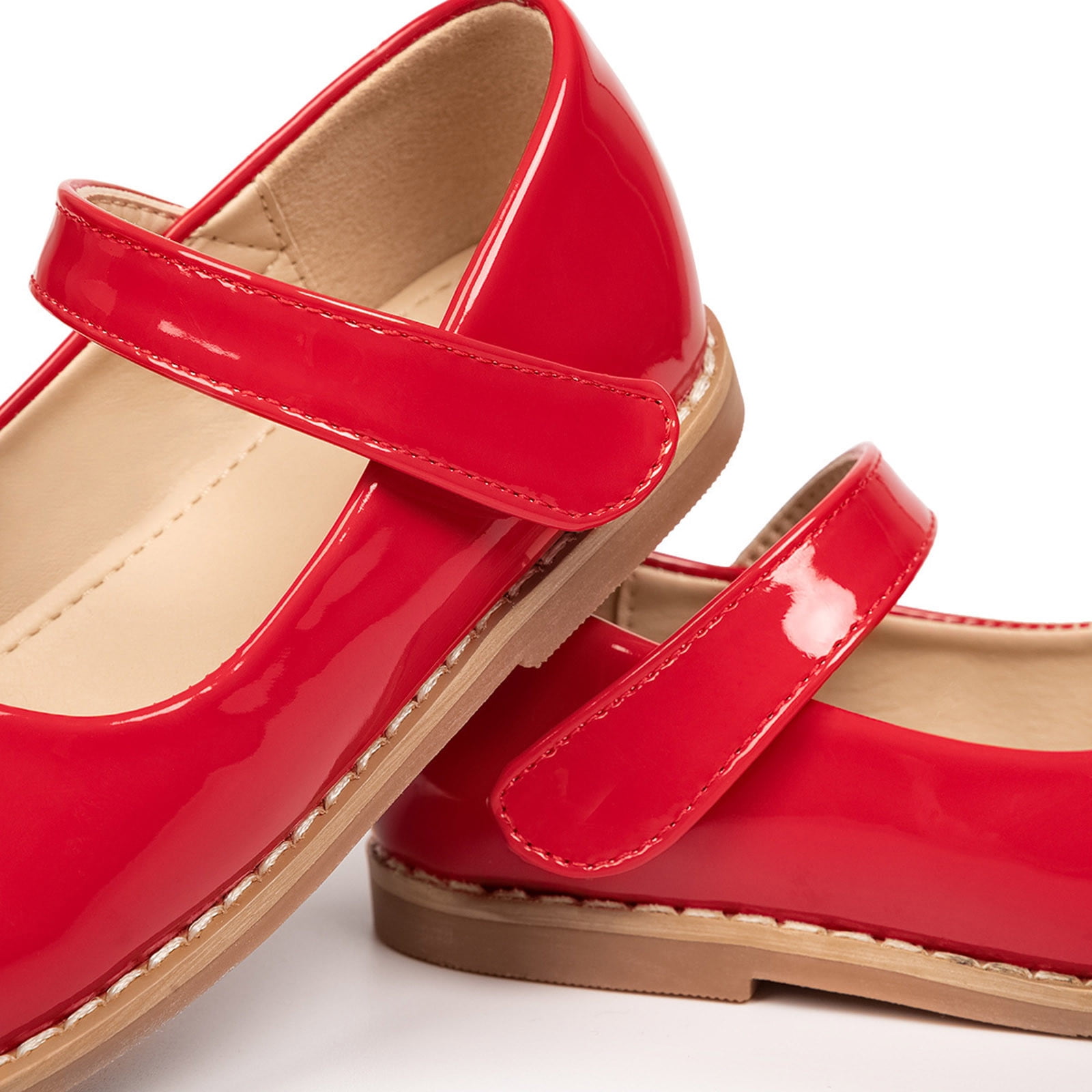 Chaussures Mary Jane Pour Fille En Cuir PU - Semelle Antidérapante, Style été, Confortables - 8