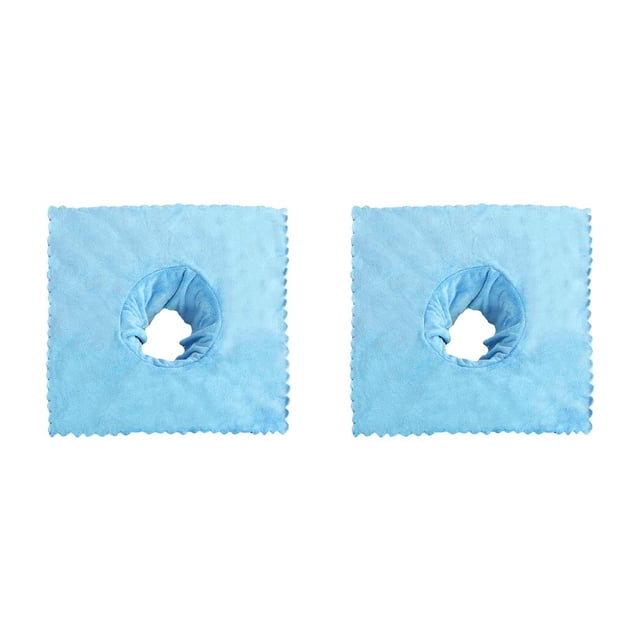 Vogacara Massage Table Sheet Covers with Face Breath Hole 40x40cm for Massage Bed 2piezas Azul