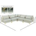 thumbnail image 3 of Meridian Furniture Julia Cream Velvet Modular Sectional, 3 of 4