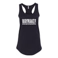 thumbnail image 2 of Wild Bobby Waymaker Inspirational/Christian Women Racerback Tank Top, Black, Small, 2 of 5