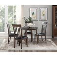 thumbnail image 2 of Lexicon Rutland 5-Piece Wood and Faux Leather Dining Set in Black, 2 of 14