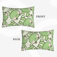 thumbnail image 4 of Daiia Cute Frog Bedding Waterproof Pillow Protector Zippered Queen – Bed Bug Proof Pillow Encasement-14"x20", 4 of 9