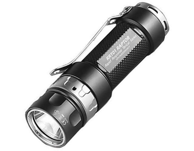 JETBeam RRT01 CREE XP-L LED Rechargable Tactical Flashlight Torch+16340 Battery