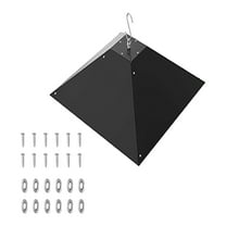 JZROCKER Squirrels Proof Hanging Baffle For Bird Feeders Stainless Steel Easy Installation For Outdoor Use