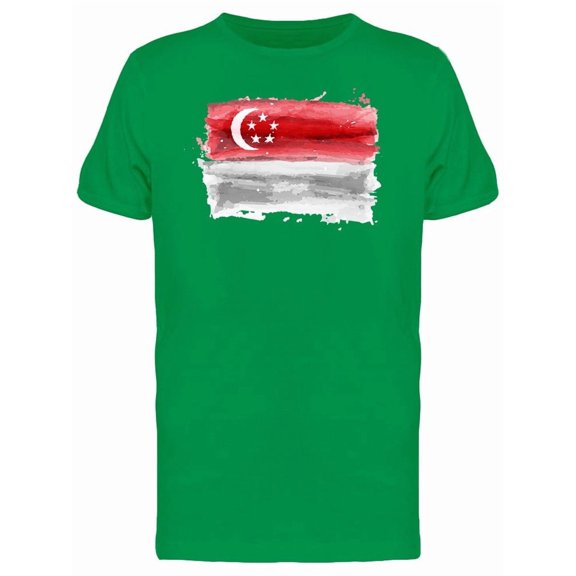 Brush Painting Of Singapore Tee Men's -Image by Shutterstock