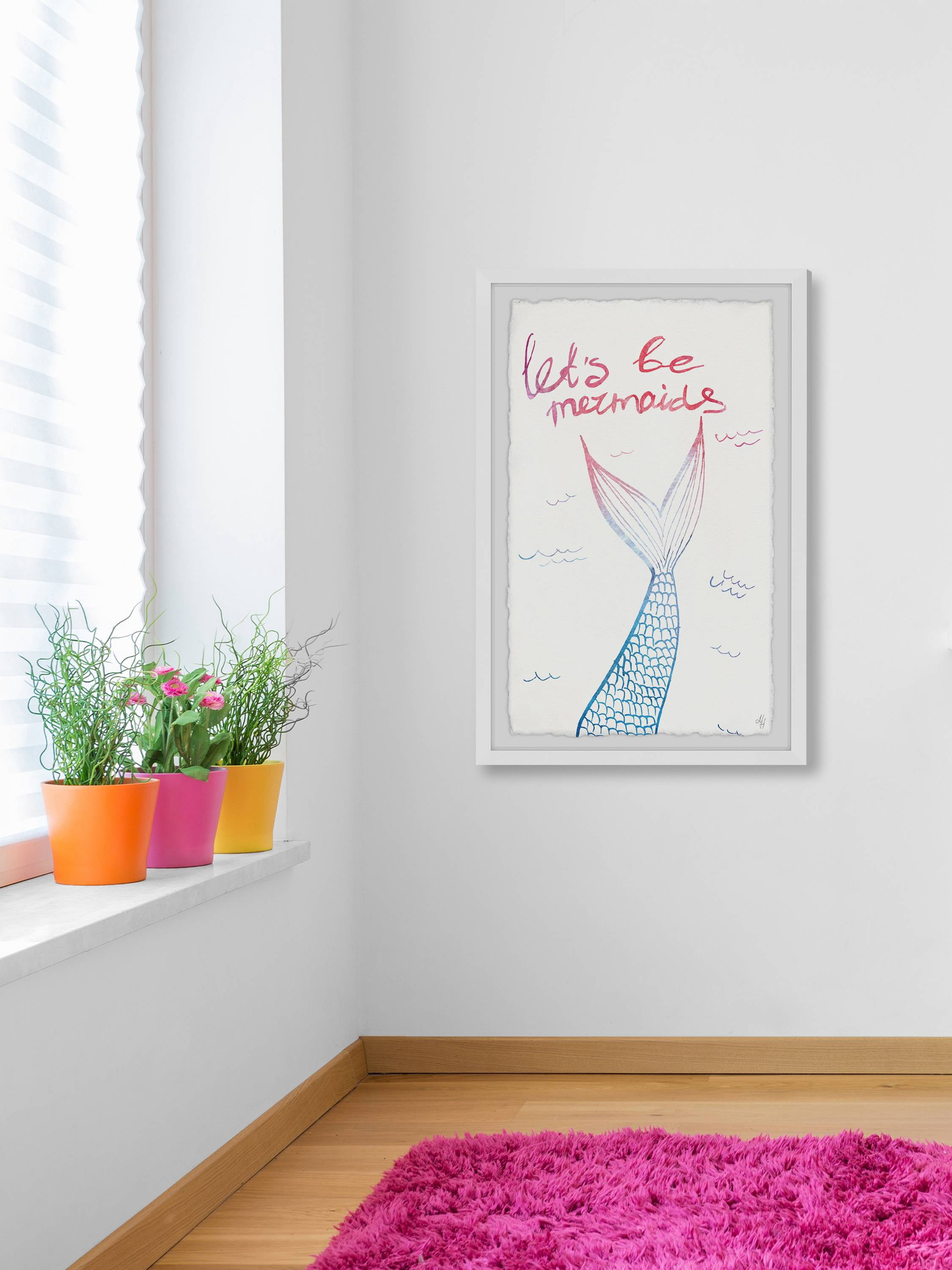 Marmont Hill Let's Be Mermaids III Framed Wall Art