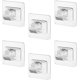thumbnail image 1 of 6PCS Self Adhesive Curtain Rod Bracket Towel Rod Drapery Hook Holders Fixing Curtain Rod Bracket for Home and Hotels Support 1-2.2cm Diameter Hanging Rods(Transparent), 1 of 5