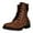 Brown 03, variant on Mens Genuine Cow Leather Winter Casual Boots, Black