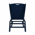 thumbnail image 3 of Malibu Poly Reclining Outdoor Patio Chaise Lounge Chair Adjustable, Navy Blue, 3 of 13