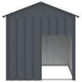 thumbnail image 3 of vidaXL Dog House with Roof Anthracite 46.1"x40.6"x48.4" Galvanized Steel, 3 of 4